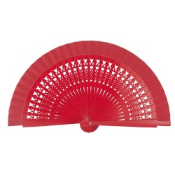 Abanico madera 16cm calado