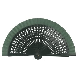 Abanico madera 16cm calado