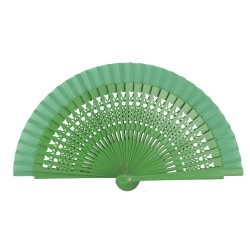 Abanico madera 16cm calado