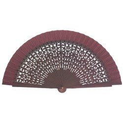 Abanico madera 23cm calado