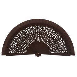 Abanico madera 23cm calado