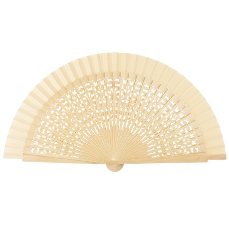 Abanico madera 23cm calado