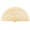 Abanico madera 23cm calado