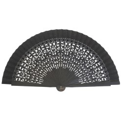 Abanico madera 23cm calado