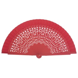 Abanico madera 23cm calado