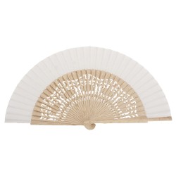 Abanico madera roble calado