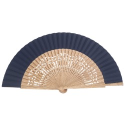 Abanico madera roble calado