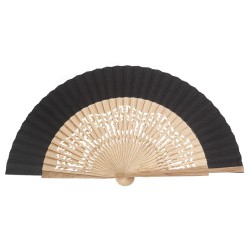 Abanico madera roble calado