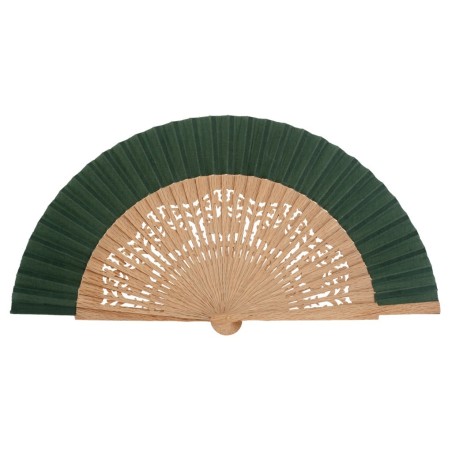 Abanico madera roble calado