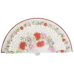 Abanico madera pintado a mano