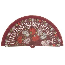 Abanico madera pintado a mano