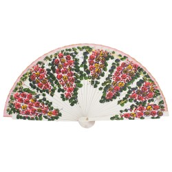 Abanico madera pintado a mano