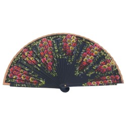 Abanico madera pintado a mano