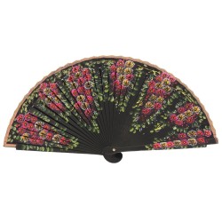 Abanico madera pintado a mano