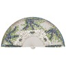 Abanico madera abedul pintado a mano