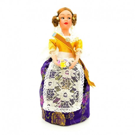 MUÑECA VALENCIANA PORCELANA