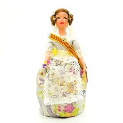 MUÑECA VALENCIANA PORCELANA