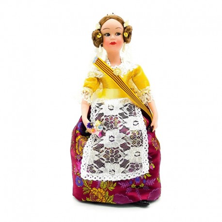 MUÑECA VALENCIANA PORCELANA