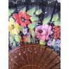 Abanico de Madera con puntilla