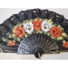 Abanico de Madera con puntilla