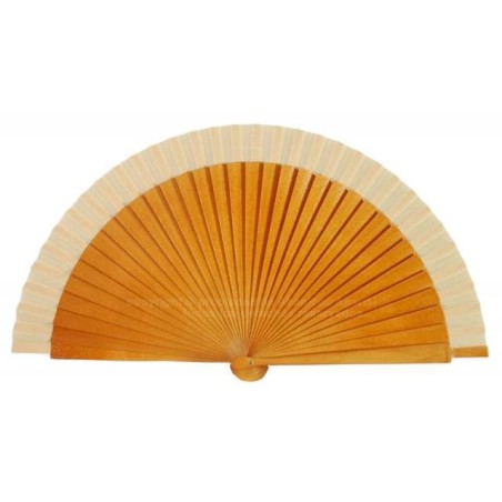 Abanico de madera liso